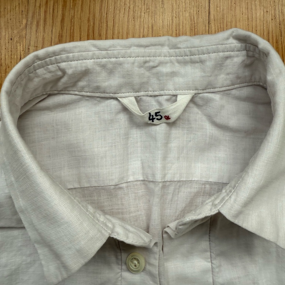 45r 45rpm Japan White tunic Shirt - Picture 2 of 6